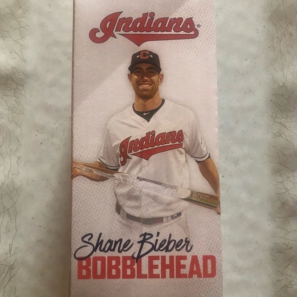 NIB Cleveland Indians Shane Bieber All Star Game MVP Bobblehead - Picture 2 of 5